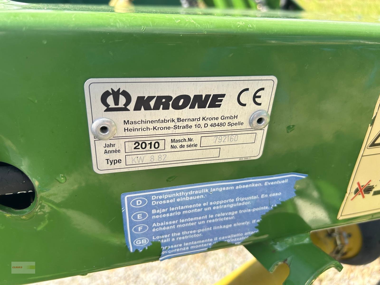 Kreiselheuer a típus Krone KW 8.82/8, Gebrauchtmaschine ekkor: Osterburken (Kép 20)