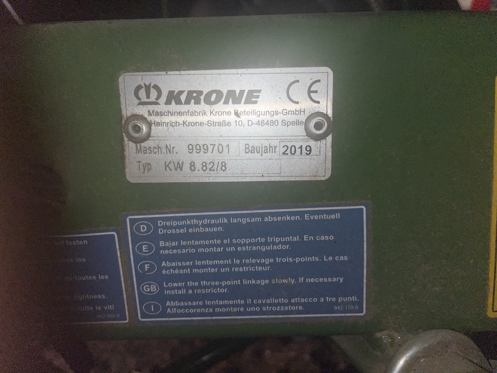 Kreiselheuer del tipo Krone Kw 8.82/8, Gebrauchtmaschine en Dietramszell (Imagen 2)