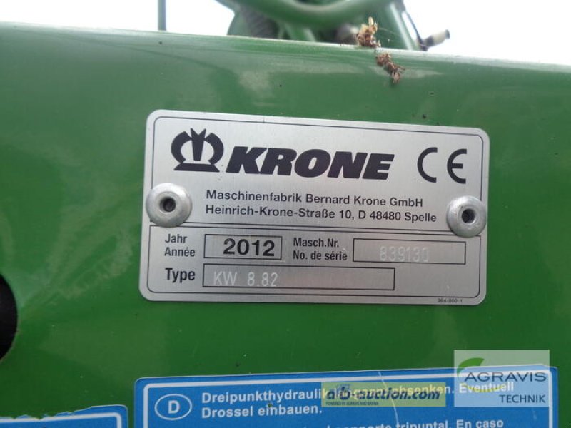 Kreiselheuer des Typs Krone KW 8.82, Gebrauchtmaschine in Nartum (Bild 2)