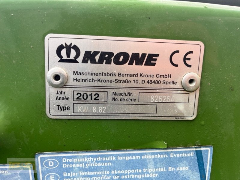 Kreiselheuer του τύπου Krone KW 8.82, Gebrauchtmaschine σε Grabow (Φωτογραφία 2)