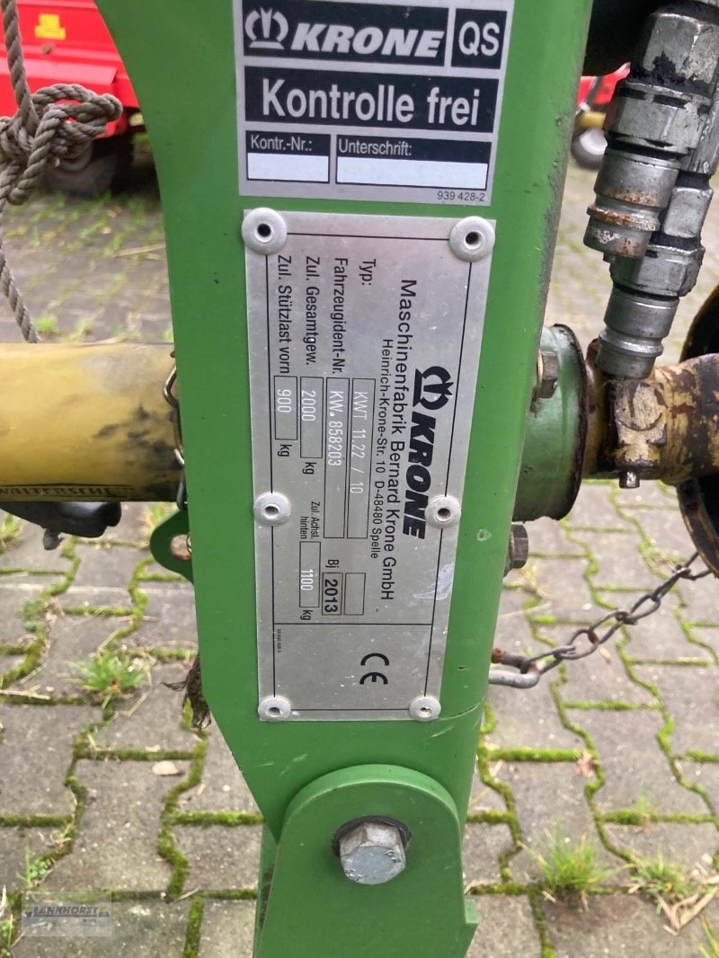 Kreiselheuer tip Krone KWT 11.22/10, Gebrauchtmaschine in Wiefelstede-Spohle (Poză 8)