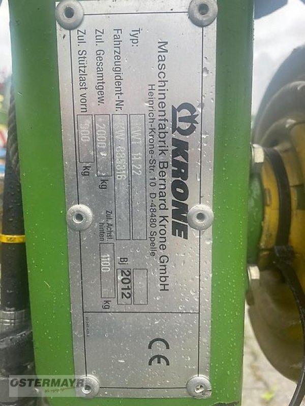 Kreiselheuer del tipo Krone KWT 11.22, Gebrauchtmaschine en Rohr (Imagen 8)