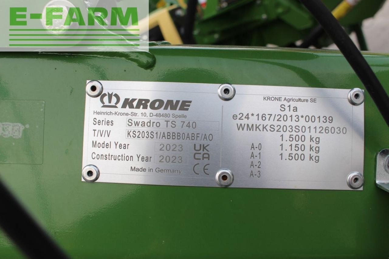 Kreiselheuer del tipo Krone swadro ts 740, Gebrauchtmaschine en RANDEGG (Imagen 3)