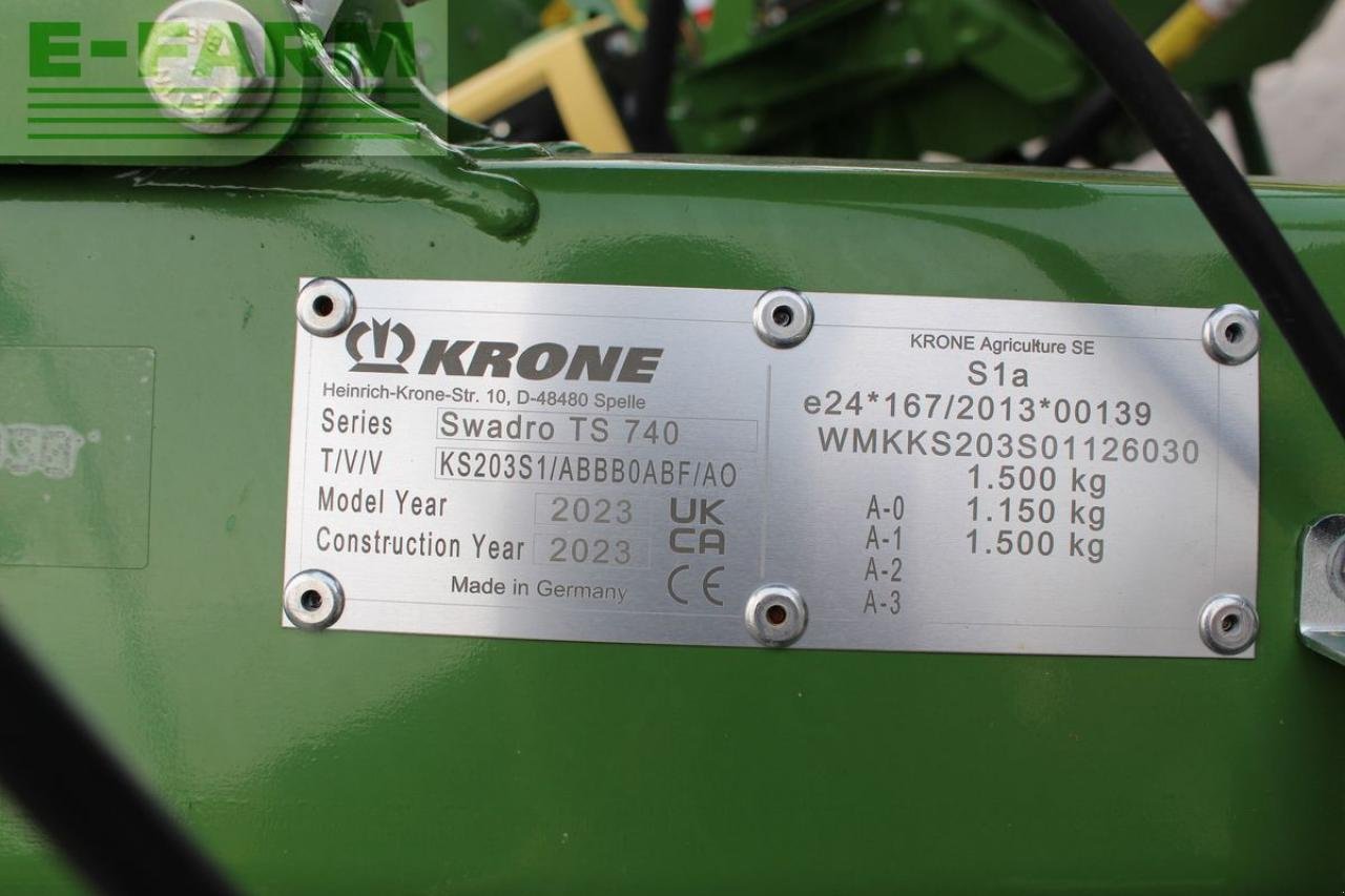 Kreiselheuer del tipo Krone swadro ts 740, Gebrauchtmaschine en RANDEGG (Imagen 3)