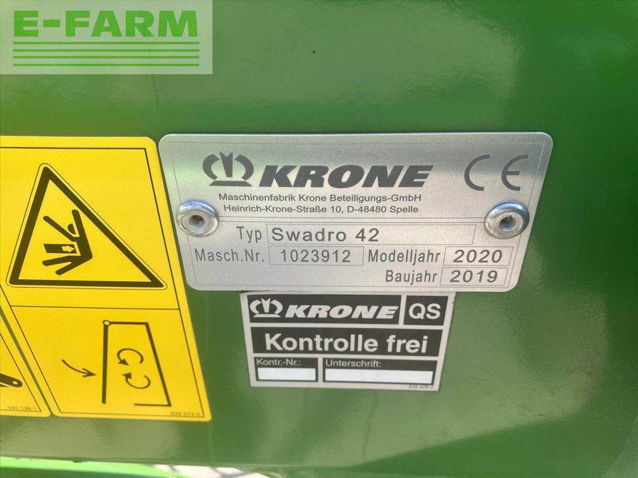 Kreiselheuer of the type Krone SWARDO 42, Gebrauchtmaschine in RETFORD (Picture 9)