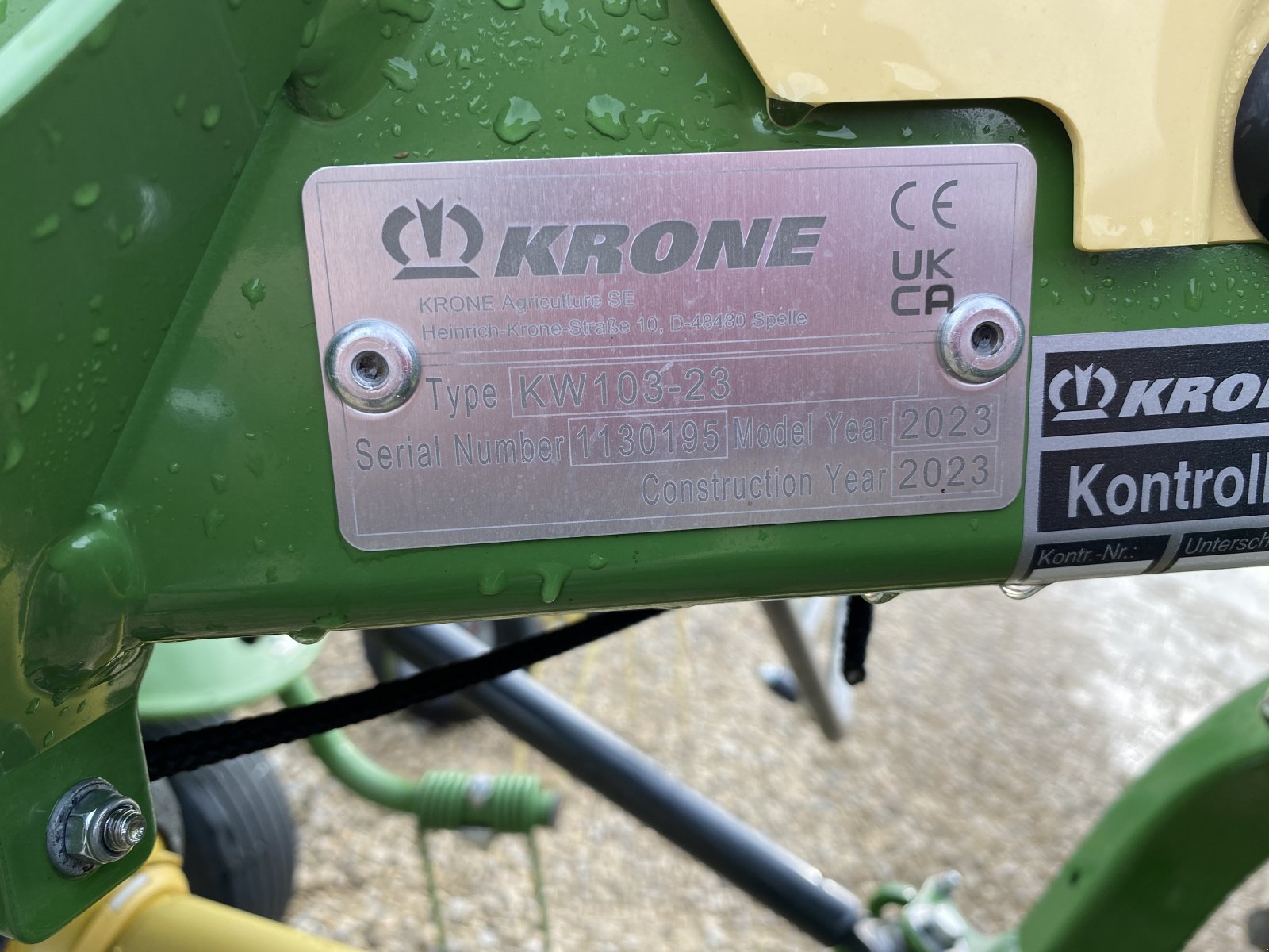 Kreiselheuer Türe ait Krone Vendro 680, Neumaschine içinde Eitensheim (resim 5)