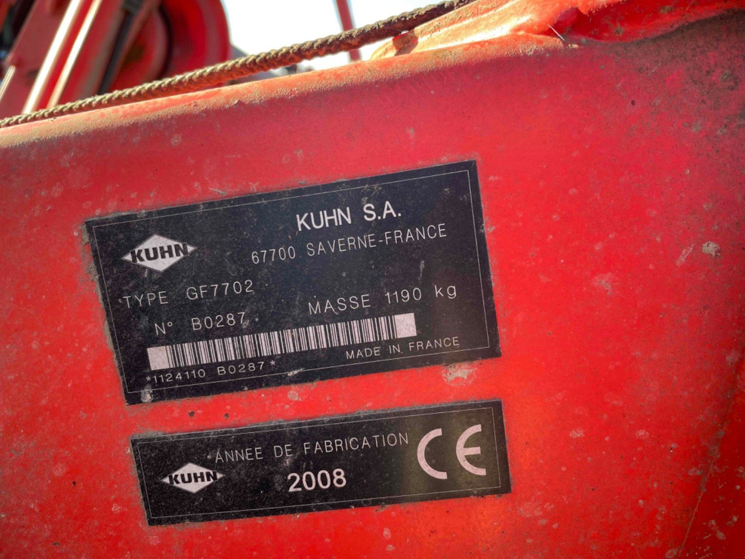 Kreiselheuer Türe ait Kuhn Faneur Gf7702 Kuhn, Gebrauchtmaschine içinde LA SOUTERRAINE (resim 2)