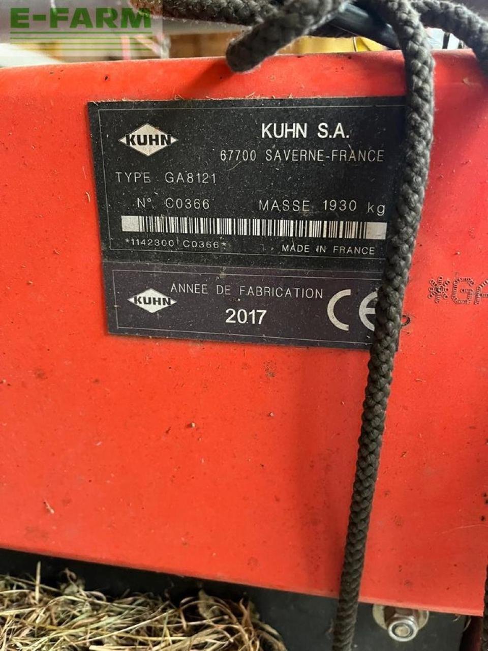 Kreiselheuer a típus Kuhn ga 8121, Gebrauchtmaschine ekkor: RUDEN (Kép 4)