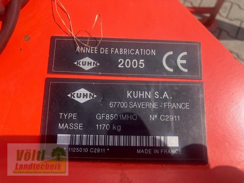 Kreiselheuer του τύπου Kuhn GF 8501 MH, Gebrauchtmaschine σε Hutthurm bei Passau (Φωτογραφία 3)