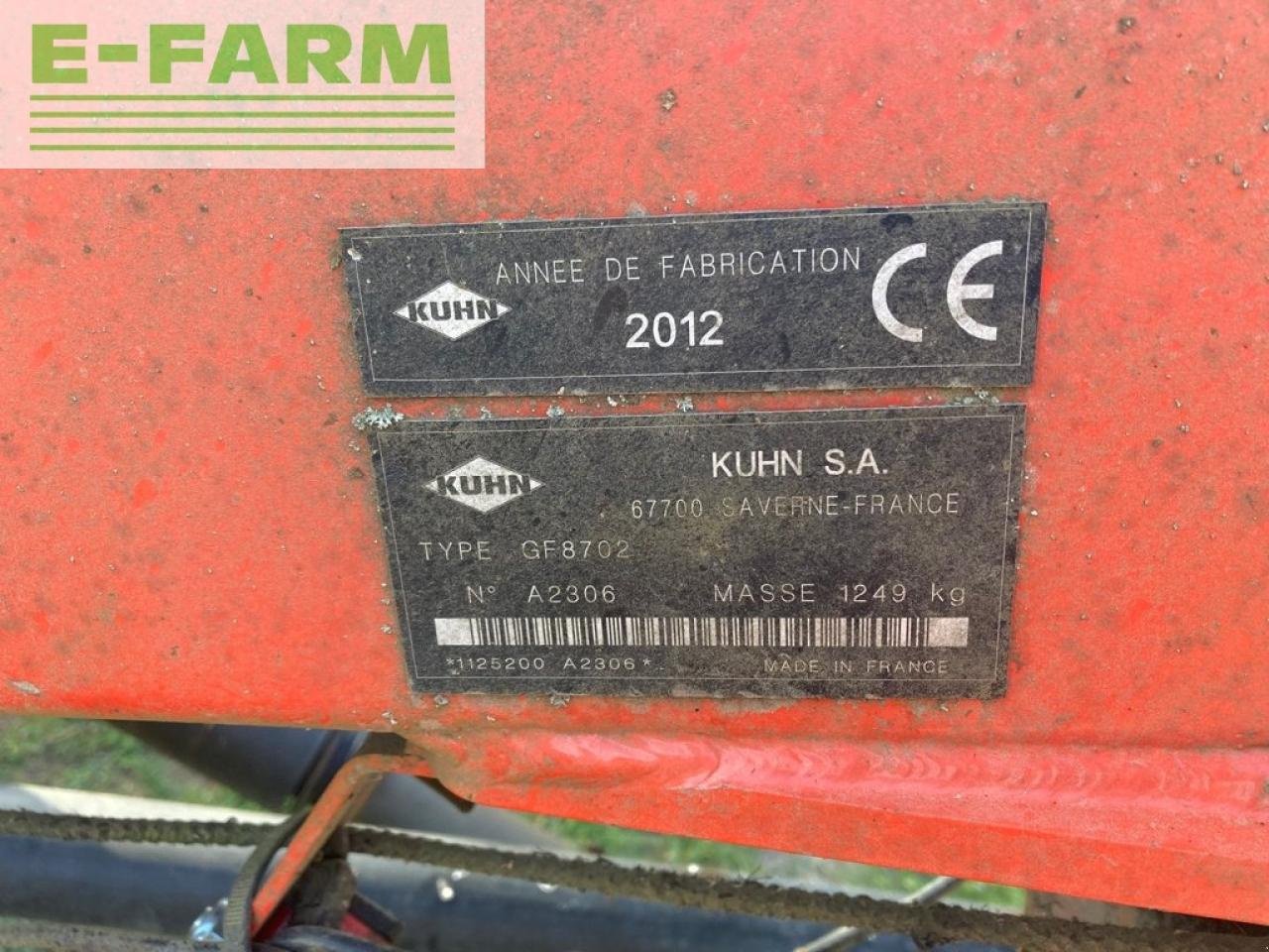 Kreiselheuer des Typs Kuhn gf 8702 destockage, Gebrauchtmaschine in Ytrac (Bild 6)