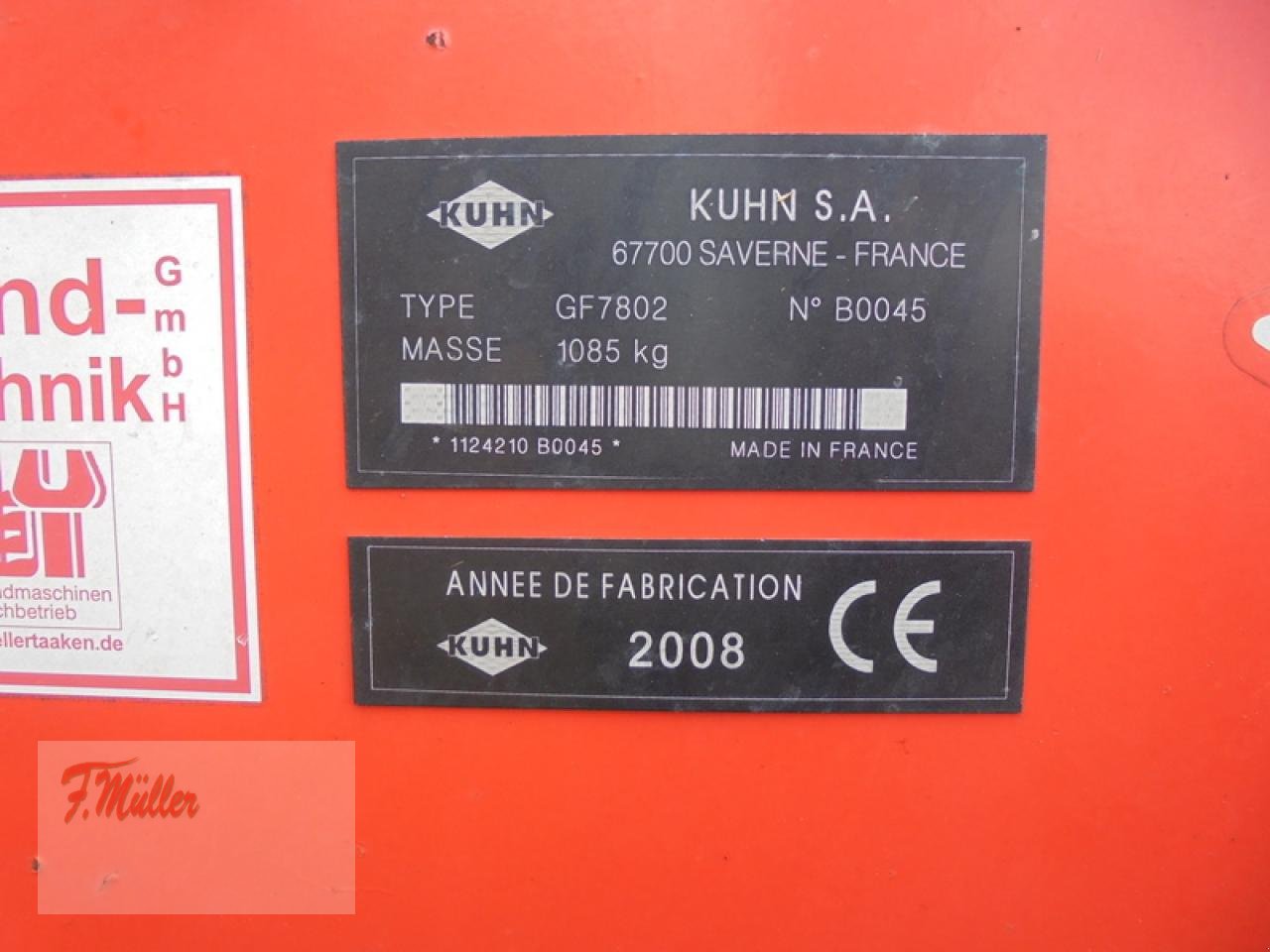 Kreiselheuer του τύπου Kuhn GF7802, Gebrauchtmaschine σε Taaken (Φωτογραφία 4)