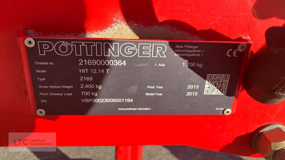 Kreiselheuer del tipo Pöttinger HIT 12.14 T, Gebrauchtmaschine In Redlham (Immagine 15)