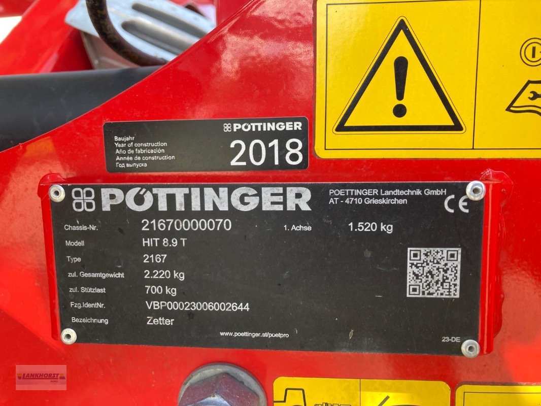 Kreiselheuer tip Pöttinger HIT 8.90, Gebrauchtmaschine in Aurich (Poză 11)