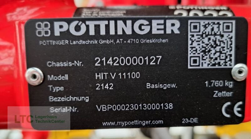 Kreiselheuer typu Pöttinger HIT V 11100, Vorführmaschine w Redlham (Zdjęcie 14)