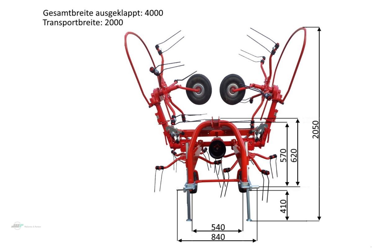 Kreiselheuer Türe ait Sonstige Heuwender 4 Kreiselheuer Wender Arbeitsbreite 3,, Neumaschine içinde Wesenberg (resim 3)