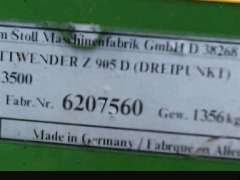 Kreiselheuer za tip Stoll Z 905 D Pro, Gebrauchtmaschine u Waltenhofen 