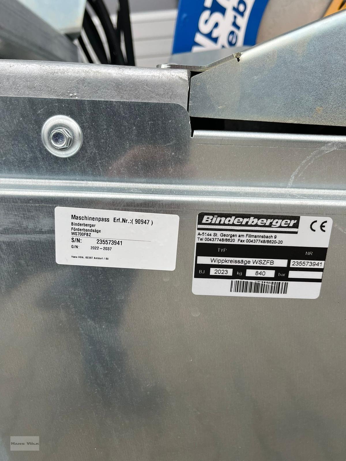 Kreissäge & Wippsäge Türe ait Binderberger WS700FBZ, Neumaschine içinde Antdorf (resim 8)