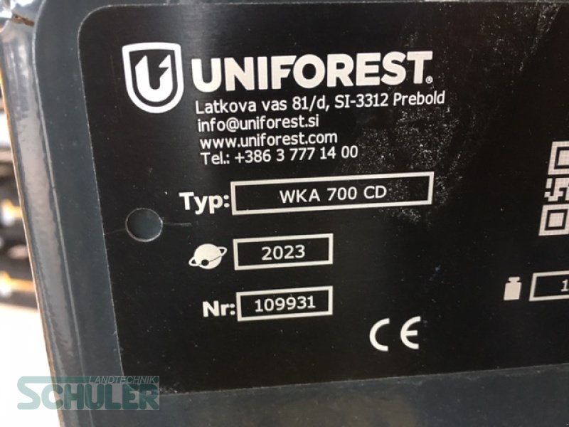 Kreissäge & Wippsäge типа Uniforest WKA 700 CD, Neumaschine в St. Märgen (Фотография 7)