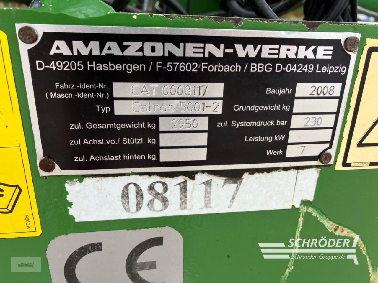 Kurzscheibenegge typu Amazone CATROS 5001-2, Gebrauchtmaschine v Twistringen (Obrázek 6)