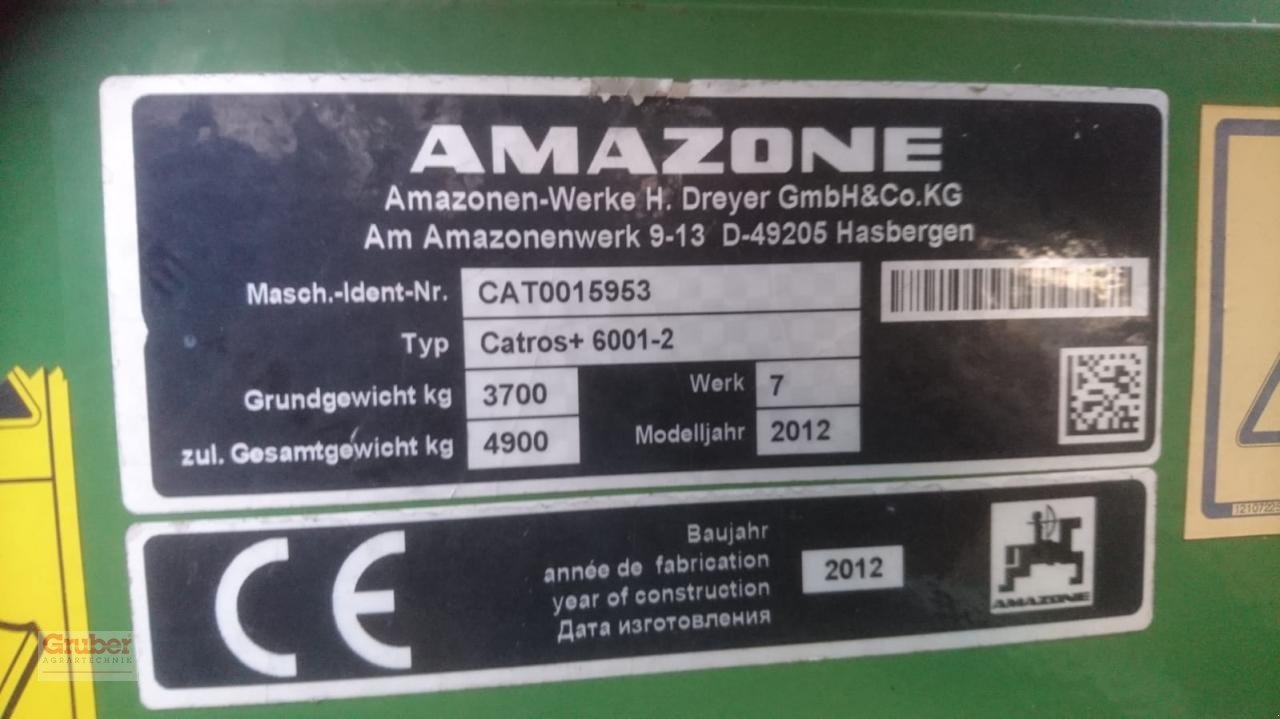 Kurzscheibenegge του τύπου Amazone Catros+ 6001-2 TS, Gebrauchtmaschine σε Nordhausen OT Hesserode (Φωτογραφία 6)