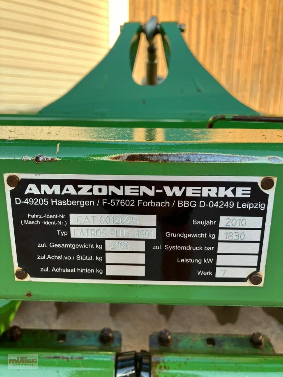 Kurzscheibenegge des Typs Amazone Catros Plus 3501, Gebrauchtmaschine in Holzhausen (Bild 4)