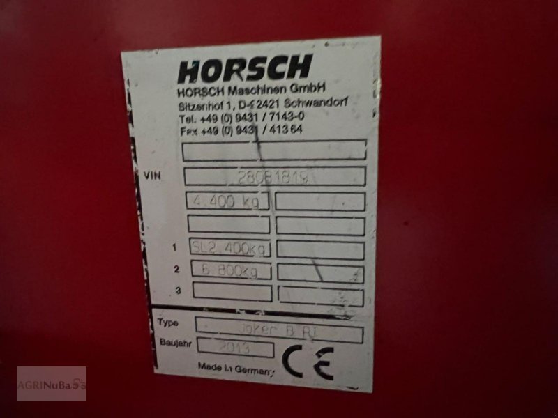 Kurzscheibenegge van het type Horsch Joker 8RT, Gebrauchtmaschine in Prenzlau (Foto 12)