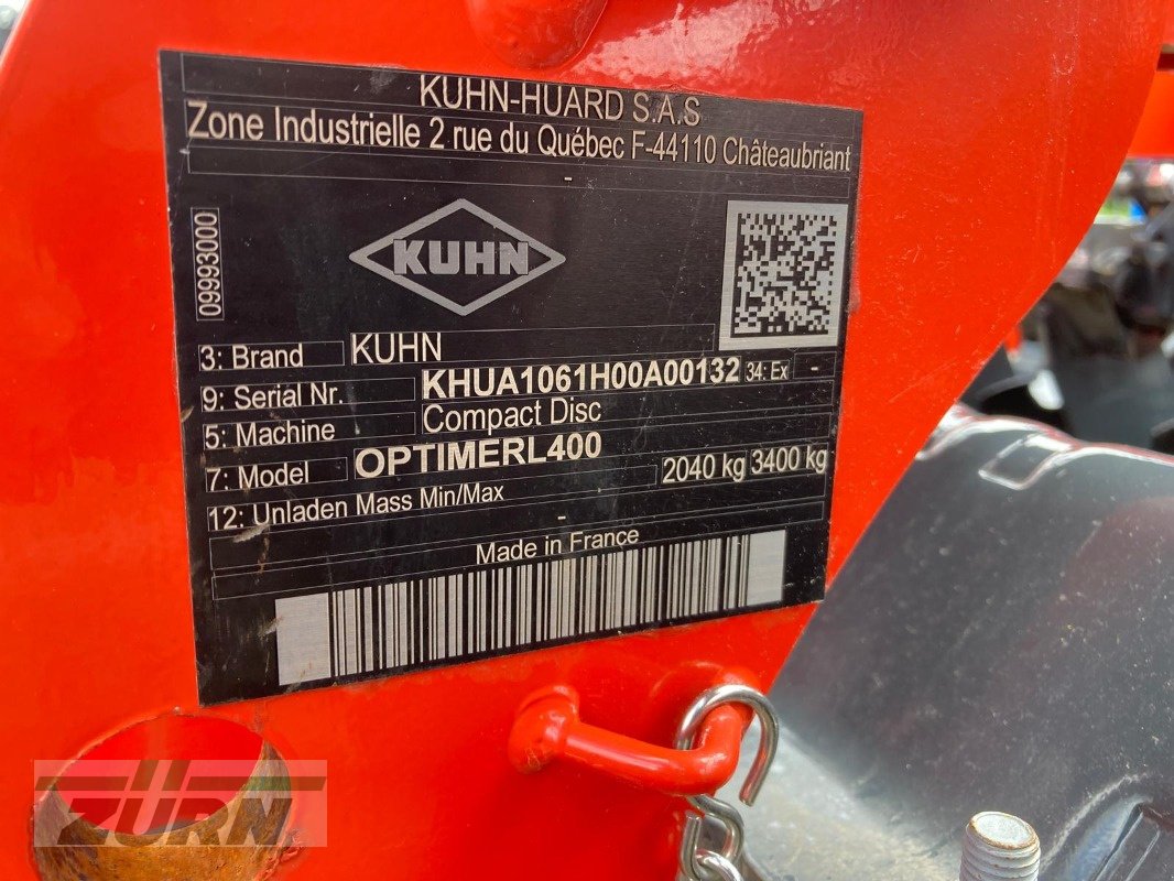 Kurzscheibenegge del tipo Kuhn Optimer L400, Neumaschine en Emskirchen (Imagen 13)