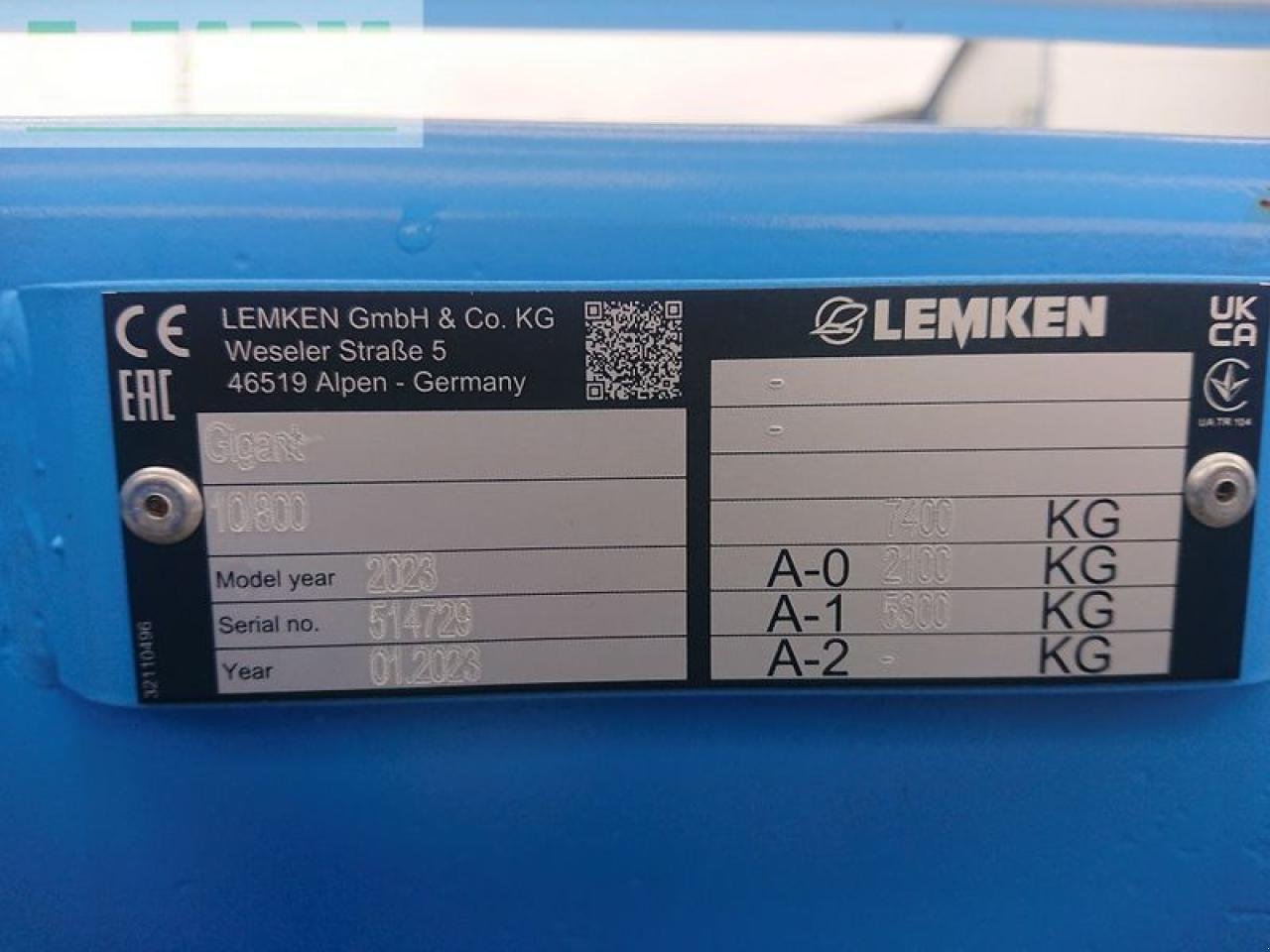 Kurzscheibenegge tip Lemken gigant 10/800 heliodor, Gebrauchtmaschine in ILZ (Poză 5)