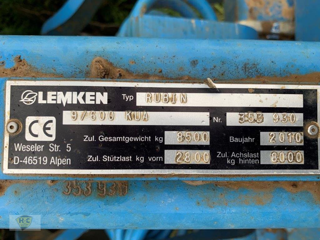 Kurzscheibenegge tipa Lemken Rubin 9/600 KUA Unfallschaden, Gebrauchtmaschine u Willanzheim (Slika 19)