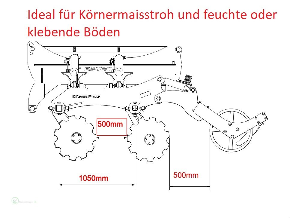 Kurzscheibenegge Türe ait Siptec DiscoPlus 300, Neumaschine içinde Donnersdorf (resim 1)