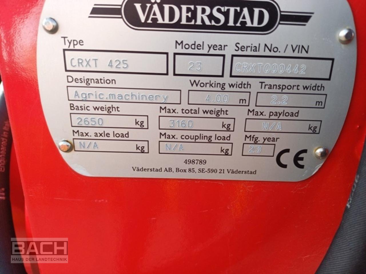 Kurzscheibenegge tip Väderstad CARRIER XT 425 TRUE DISC, Neumaschine in Boxberg-Seehof (Poză 7)