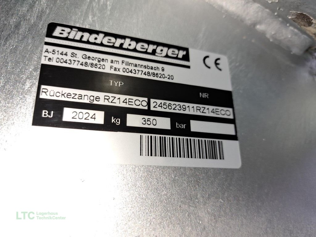 Ladekrane & Rückezange del tipo Binderberger Rückezange RZ 14 ECO, Neumaschine en Redlham (Imagen 10)