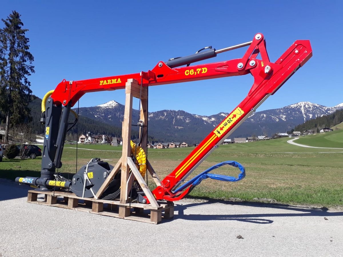 Ladekrane & Rückezange Türe ait Farma C 6,7G3, Neumaschine içinde Gosau am Dachstein (resim 1)