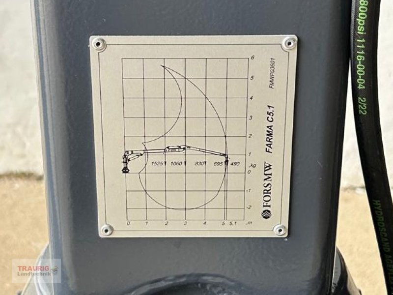 Ladekrane & Rückezange des Typs Farma C5.1 Forstkran, Neumaschine in Mainburg/Wambach (Bild 2)