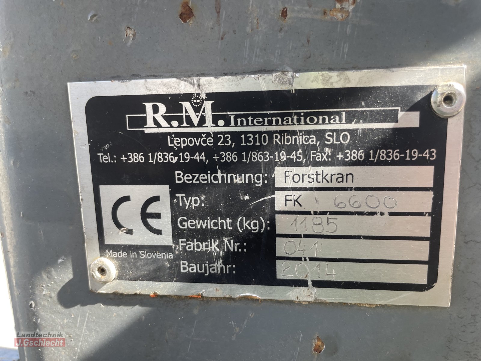 Ladekrane & Rückezange tip R.M. International FK 6600  mit Zange, Gebrauchtmaschine in Mühldorf (Poză 7)