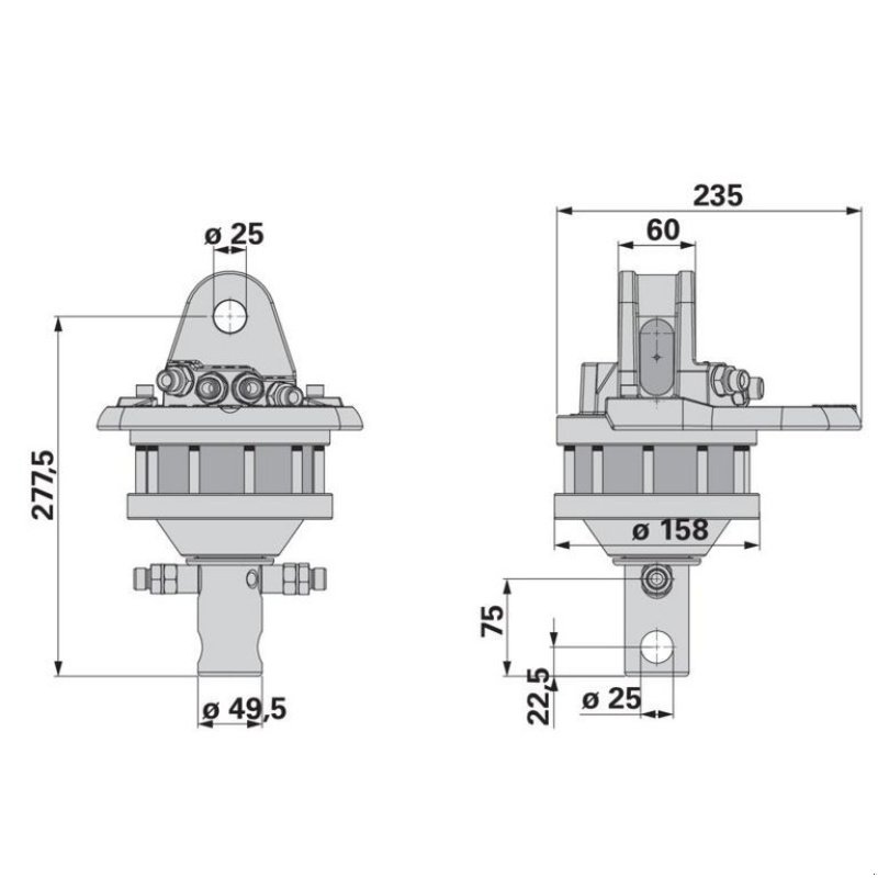 Ladekrane & Rückezange tipa Sonstige Rotator CR300 Welle DM 49,5mm 3to, Neumaschine u Tamsweg (Slika 2)