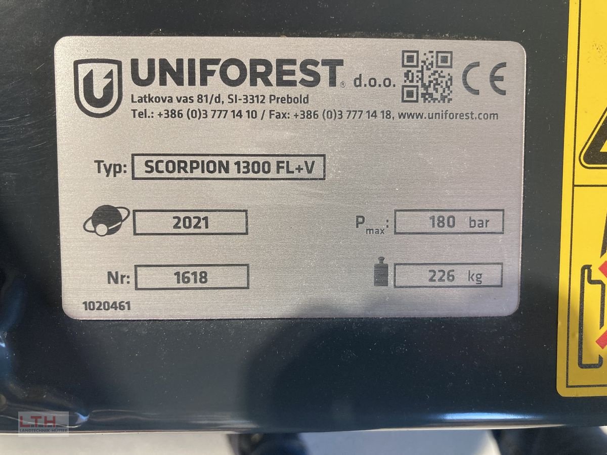 Ladekrane & Rückezange Türe ait Uniforest 1300FH, Neumaschine içinde Gnas (resim 3)