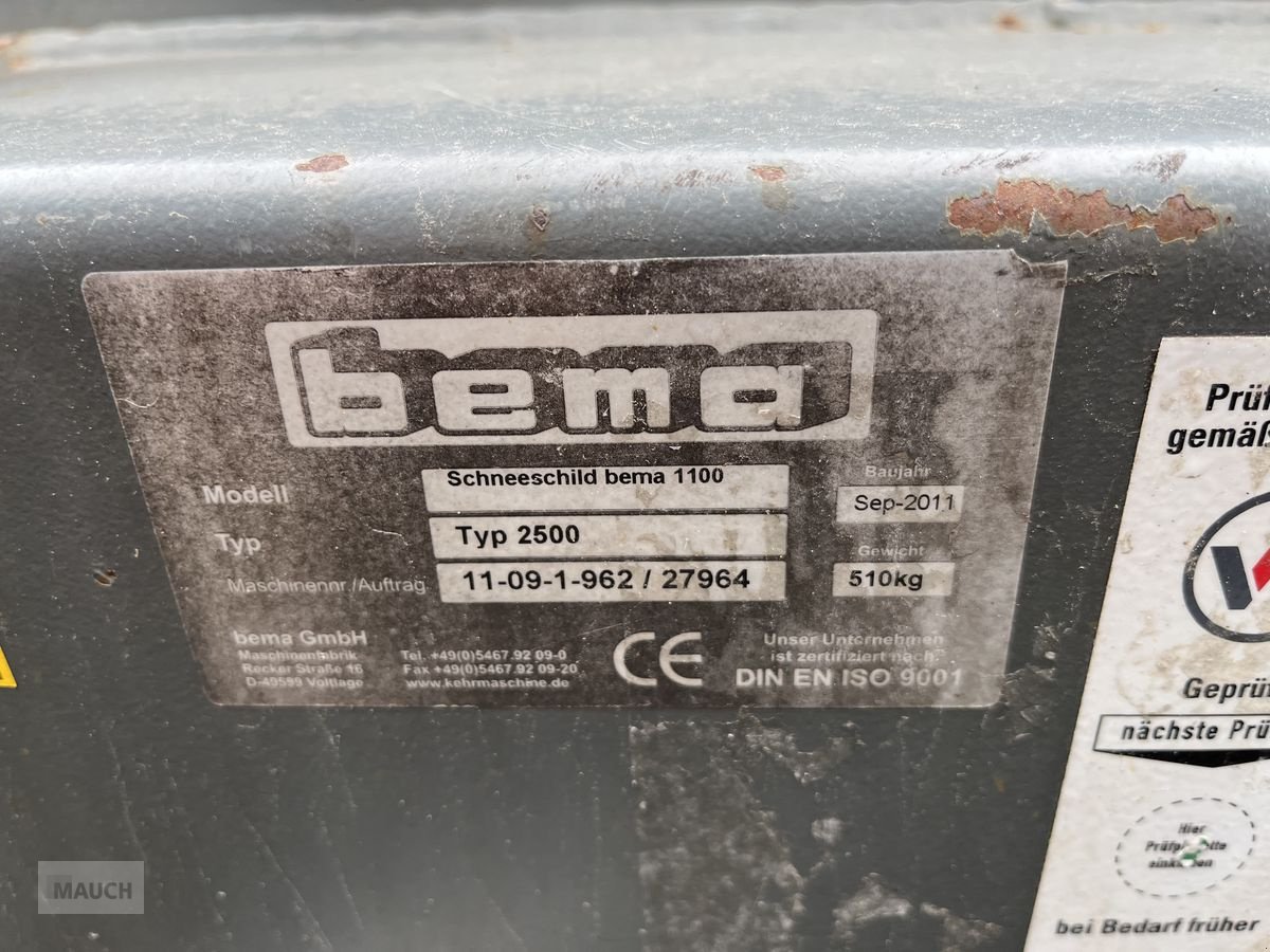 Ladeschaufel van het type Bema Schneeschild 1100 / 2500mm mit Weidemann HV, Gebrauchtmaschine in Burgkirchen (Foto 12)