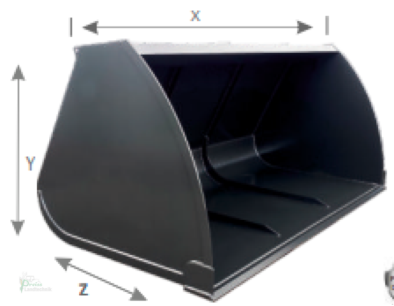 Ladeschaufel of the type PreissTec Schaufel gerundet XXL Teleskop, Neumaschine in Bad Kötzting (Picture 1)