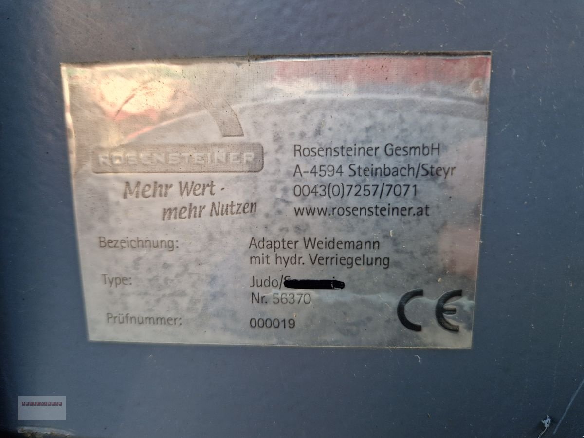 Ladeschaufel des Typs Rosensteiner Dreipunktadapter mit Weidemannaufnahme, Gebrauchtmaschine in Tarsdorf (Bild 2)