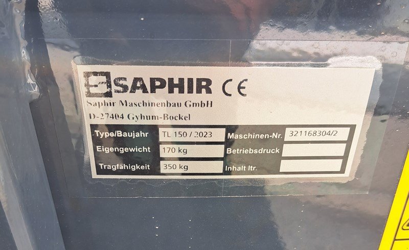 Ladeschaufel tip Saphir TL 150, Neumaschine in Susten (Poză 3)