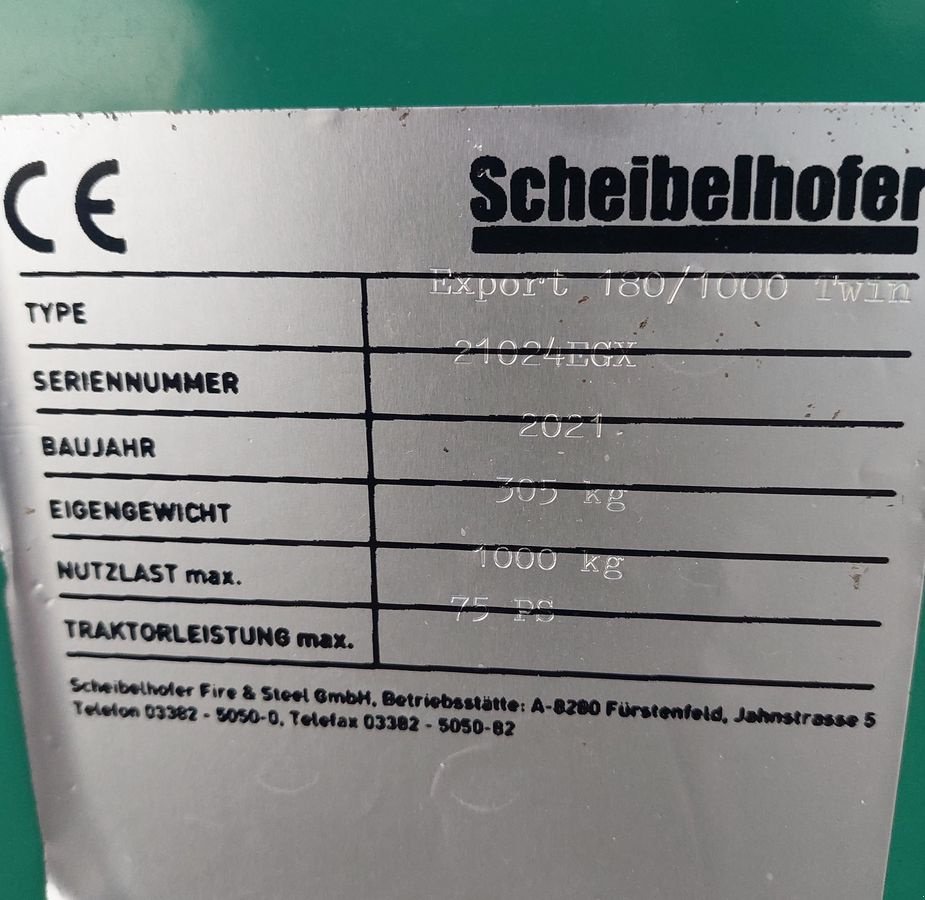 Ladeschaufel του τύπου Scheibelhofer Export 180/1000 Twin, Neumaschine σε Hollenthon (Φωτογραφία 4)