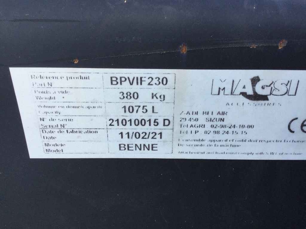 Ladeschaufel del tipo Sonstige BPVIF230, Gebrauchtmaschine en LISIEUX (Imagen 4)