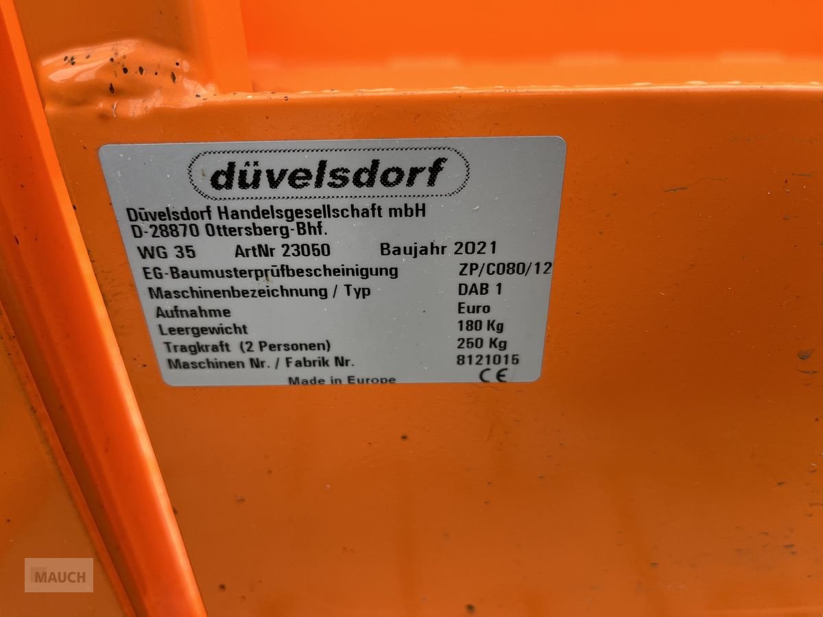 Ladeschaufel от тип Sonstige Düvelsdorf Arbeitskorb mit Euro, Gebrauchtmaschine в Burgkirchen (Снимка 7)