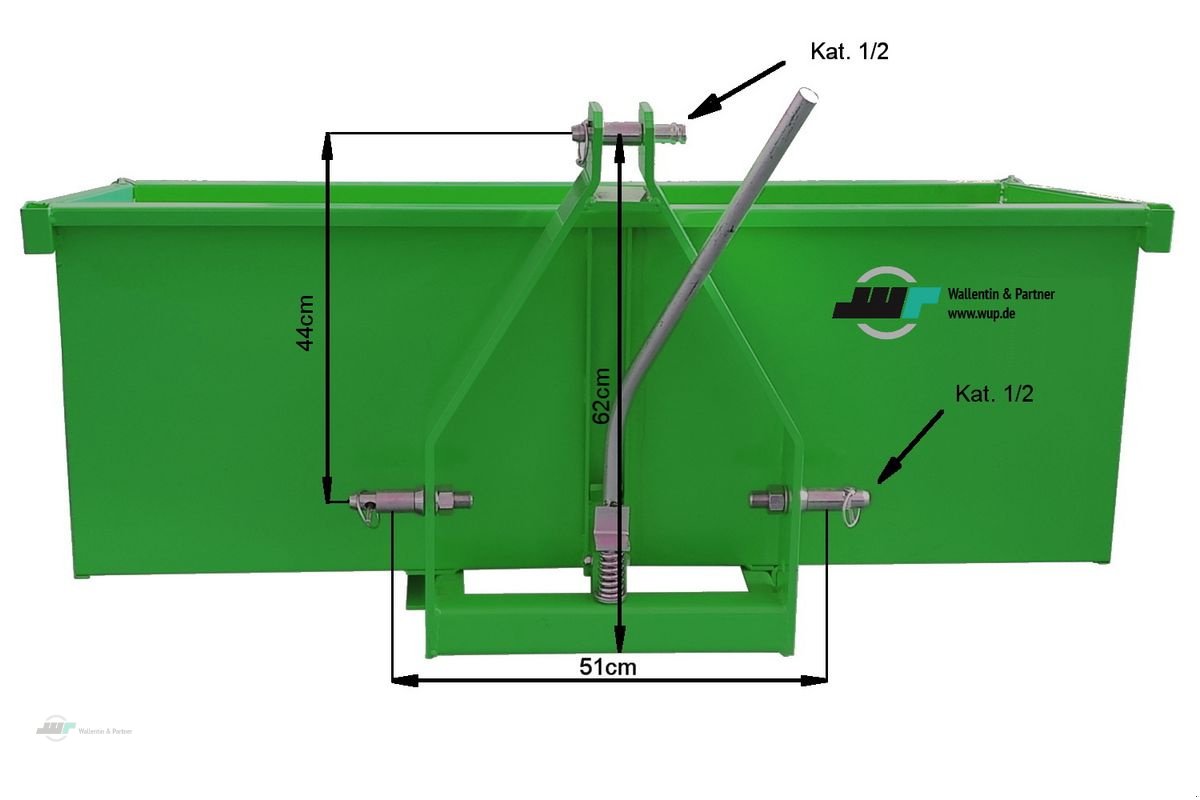 Ladeschaufel Türe ait Sonstige Heckcontainer Heckmulde mechanisch kippbar 1,00, Neumaschine içinde Wesenberg (resim 3)