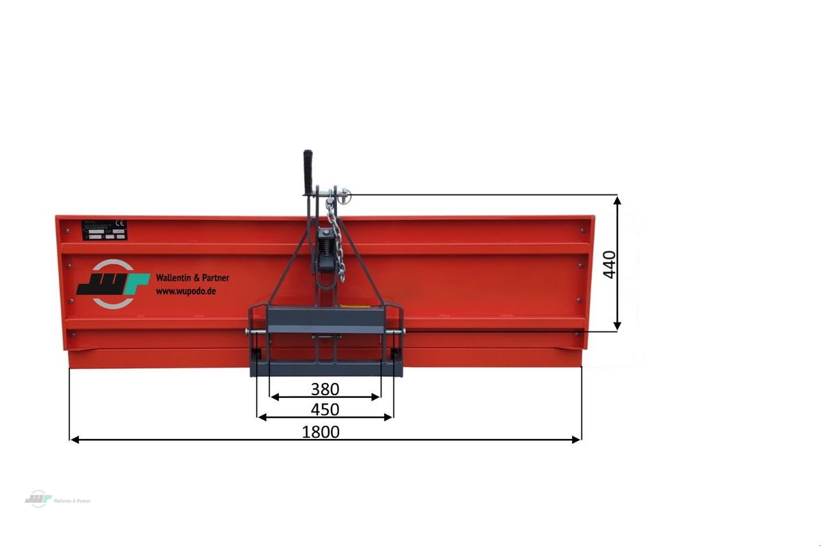 Ladeschaufel del tipo Sonstige Heckcontainer Heckmulde mechanisch kippbar 1,80m, Neumaschine en Wesenberg (Imagen 2)