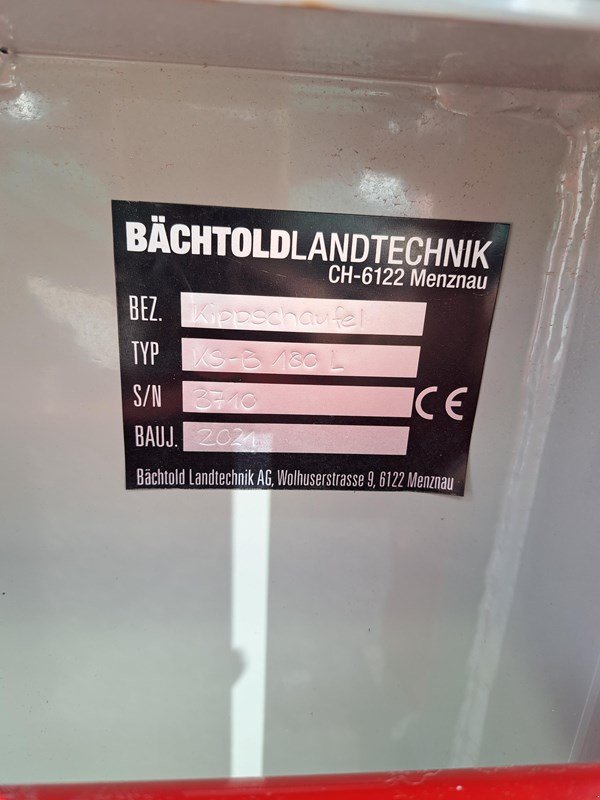 Ladeschaufel Türe ait Sonstige KS-B 180 L, Vorführmaschine içinde Susten (resim 2)