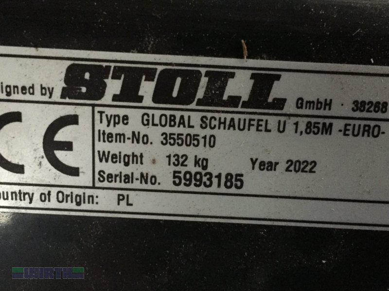 Ladeschaufel of the type Stoll Global Schaufel U 1,85 und Robust Schaufel U 2,20 m, Neumaschine in Buchdorf (Picture 1)