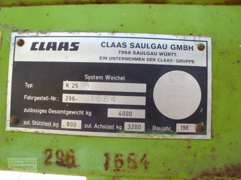 Ladewagen tip CLAAS Autonom K 25, Gebrauchtmaschine in Unterneukirchen (Poză 4)