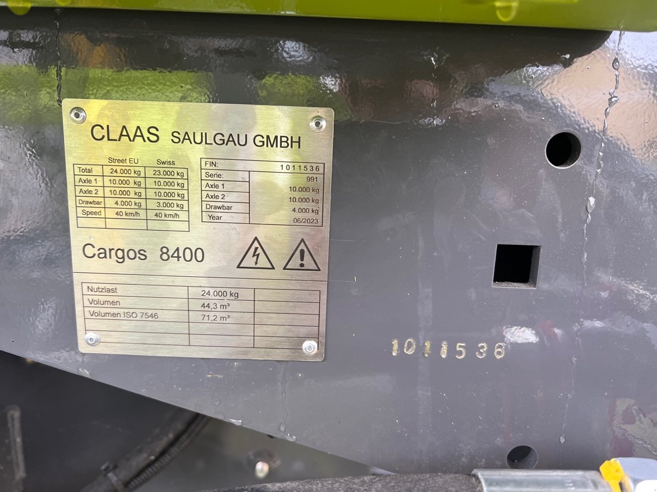 Ladewagen typu CLAAS Cargos 8400, Gebrauchtmaschine v Aurach am Hongar (Obrázek 8)